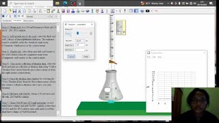 praktikum titrasi asam basamenggunakan aplikasi Chemlab Gaudensia Sarina Jenadut 2201060001kimia [upl. by Heiney]