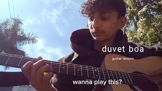 duvet boa that part guitar solo tutorial [upl. by Heater296]