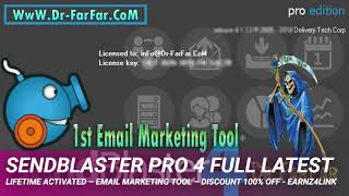 SendBlaster Pro 4 Full Latest LifeTime Activated – Email Marketing Tool – Discount 100 OFF  earnz… [upl. by Janela]