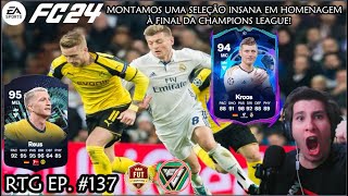 MONTAMOS UMA SELEÇÃO INSANA DE REAL MADRID X BORUSSIA DORTMUND EA SPORTS FC 24 PS5 RTG 137 [upl. by Yerac393]