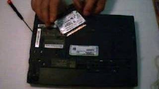 ThinkPad X40 Remove Hard Drive [upl. by Inaffyt]