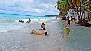 Look This is BORACAY White Beach on August 5 2024 900am Walk From Station 3  High tide [upl. by Evanthe738]