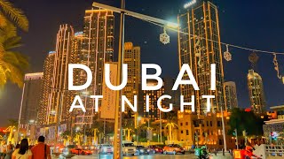 DUBAI AT NIGHT  UNITED ARAB EMIRATES [upl. by Llerot]