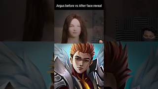 Argus before 😷 vs after face reveal 😅mobilelegends mlbb shortvideo shortvideo shortsfeed [upl. by Ellerehc570]