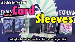 A Review of the Best Card Sleeves LRR Dragon Shield Dex Protection and Ultra Pro Matte [upl. by Kuebbing547]