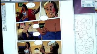 Creating Comic Books  Lettering Comic Book Pages [upl. by Nyrhtac432]