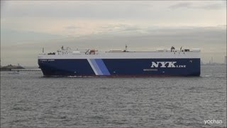 Car carrier ship Roro ship CYGNUS LEADERNYK Line Nippon Yusen Kabushiki Kaisha [upl. by Nonnad]