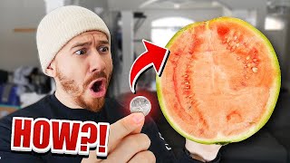 How To Cut A Watermelon IN HALF With a Coin TOP 5 BAR TRICK BETS YOU WILL ALWAYS WIN IMPOSSIBLE [upl. by Willette]