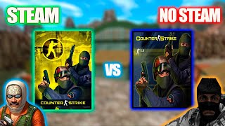 comparando el counter strike 16 steam VS counter strike 16 no steam [upl. by Nathanial]