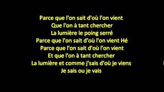 La Fouine  Dou Lon Vient  Parole [upl. by Belmonte]