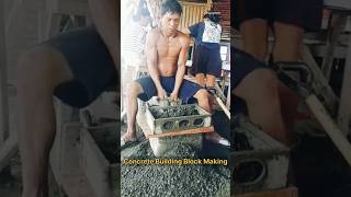 How to Make Concrete Building Blocks by Hand – Simple amp Easy 🧱👷‍♂️ConcreteBlocks BuildingBlocks [upl. by Nivlem]