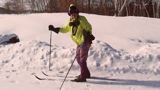 ski cross country senior 78 great exercise photo slide NOV 15 2019  TRUDI TRAHANUPCHAN [upl. by Wolfy]