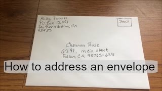 How to address\ fill out an envelope [upl. by Akimad786]