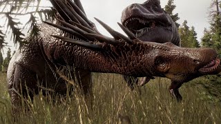 CARNOTAURUS vs MEGALOSAURUS VS AMARGASAURUS  Jurassic World Evolution 2 [upl. by Aim810]