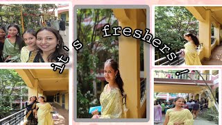 College Freshers Vlog  Outfit Moments ❣️  KAKALI SARMAH [upl. by Adnilrem]