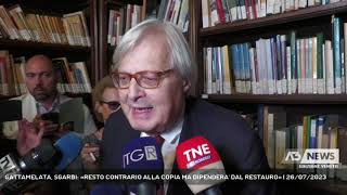 GATTAMELATA SGARBI «RESTO CONTRARIO ALLA COPIA MA DIPENDERA DAL RESTAURO»  26072023 [upl. by Limbert595]