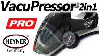 HEYNER VacuPressor PRO 208 100 — автопылесос с компрессором — видео обзор 130comua [upl. by Dnalwor]