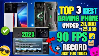 Best Top 3 best gaming phone under 25000⚡  90 FPS gaming phone for PUBGBGMI Under 25k [upl. by Geirk]