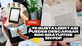 ¡LIBROS GRATUITOS así puedes Descargar más de 600 libros gratis en PDF cursos y mucho más [upl. by Alyel4]