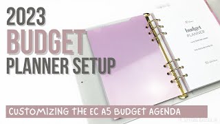 2023 BUDGET PLANNER SETUP  Customizing the Erin Condren A5 Agenda Budget Planner [upl. by Fenelia]