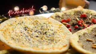 Manakeesh  Lebanese Pizza Recipe Manakeesh  Easy Manakish with Zaatar and Cheese [upl. by Ck261]