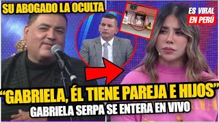 Gabriela Serpa Así reaccionó al enterarse en vivo que Elio Riera tendría pareja [upl. by Oel]