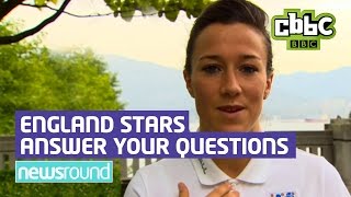 England Womens Football team answers your questions  CBBC Newsround [upl. by Wassyngton]