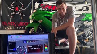 ZX14R Ecu E85  Pump Gas Flashing [upl. by Haliak]