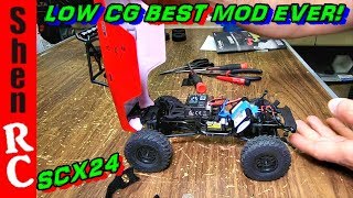 Axial SCX24 deadbolt LOW CG WEIGHT SHIFT MOD Part 1 [upl. by Norted]