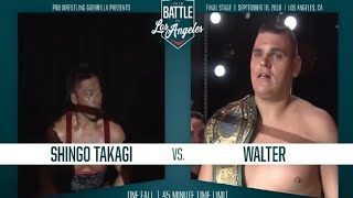 Shingo Takagi 鷹木信悟 vs Walter Gunther  PWG BOLA 2018  FULL MATCH [upl. by Nedlog]