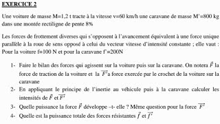 Travail et Puissance  1ère S Exercice 1 [upl. by Ratib771]