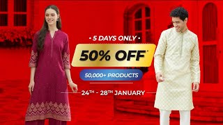 Shoppers Stop  Biggest Sale Ever Is Back  50 Off [upl. by Gurtner]