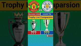 Manchester United Vs Leicester City Trophy List shorts manchesterunited trophy football [upl. by Bryner260]