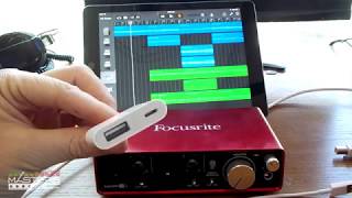 How to Connect Focusrite Interfaces and MIDI Devices to iPads and iPhones [upl. by Nicholl]