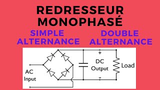 3  Redresseur monoalternonce et double alternance Pont de GRAETZ [upl. by Naloj]