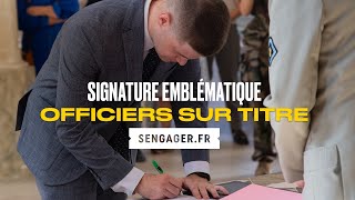 Signature emblématique  Les officiers sur titre de larmée de Terre 2023 [upl. by Englis]