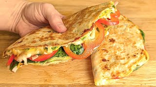 Incredibly Quick Breakfast Ready in 5 Minutes 2 easy and delicious tortilla recipes [upl. by Kela472]