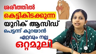 ശരീരത്തിൽ കെട്ടികിടക്കുന്ന യൂറിക് ആസിഡ് കുറക്കാൻ ഏറ്റവും നല്ല ഒറ്റമൂലി  uricacid  Arogyam [upl. by Gene]