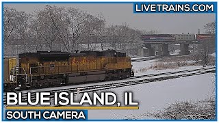 🔴 LIVE Trains Railcam  Blue Island Illinois South Cam [upl. by Pickens390]