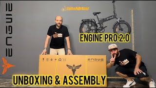 Engwe Engine Pro 20  Unboxing amp Assembly [upl. by Anitac47]