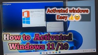 How to Activated windows 10 11 easy step By Step Windows 1011 activated kesa kern [upl. by Avika]