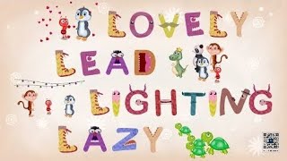 ABC Infinite Words  Lesson 12  LOVELYLEAD LIGHTING LAZY  Craox Technologies LLP [upl. by Abijah]