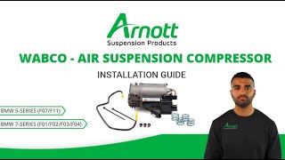 WABCO Air Suspension Compressor Installation Video for BMW 5Series and 7Series [upl. by Disini]