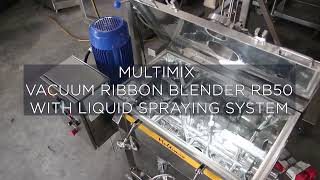 Multimix Vacuum Ribbon Mixer  Powder Mixer  Spice Mixer with Liquid Spraying System [upl. by Meehar]