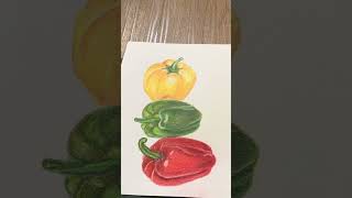 Yellow capsicum 🫑 drawing [upl. by Maggio956]