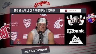 WSU Football John Mateer Boeing Apple Cup Washington Postgame  91424 [upl. by Romilly]