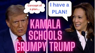 Kamala SCHOOLS Grumpy Trump MORE DEBATE REACTION [upl. by Reitman124]