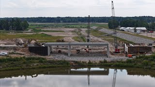 M30 Bridge Construction Update — July 17 2024 [upl. by Suirad]