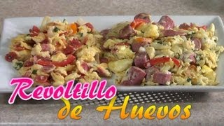 Revoltillo de huevos o Huevos revueltos  Como hacer esta receta para un desayuno o almuerzo [upl. by Krischer]