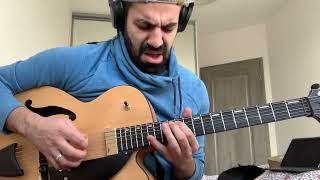 Caravan with Middle Eastern Scales Ibanez Afc95 [upl. by Hahsia]